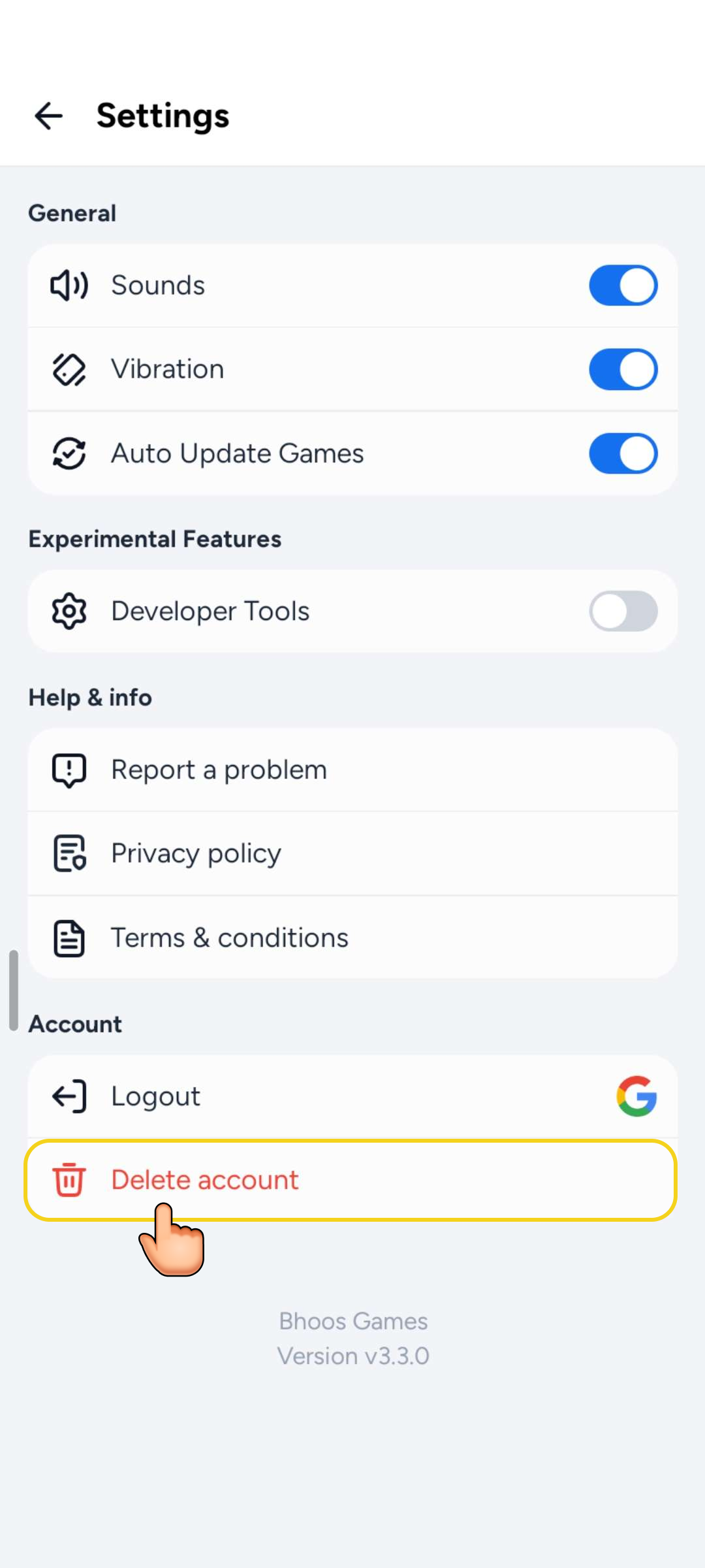 Delete Button